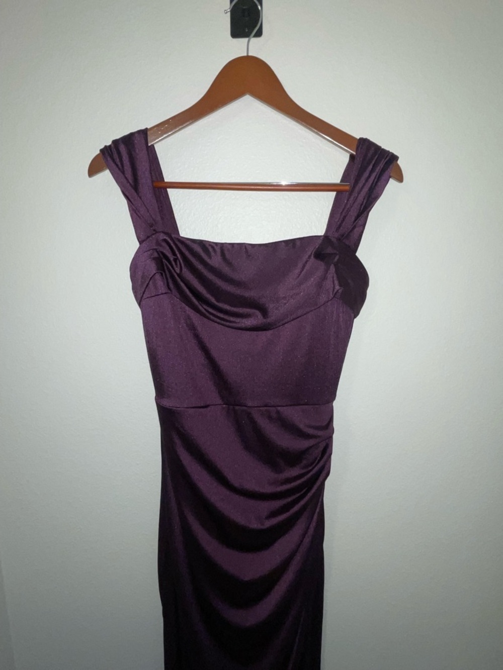 Shapewear Off Shoulder Shine Ruched Sculpting Maxi Dress - Picture 6 of 6